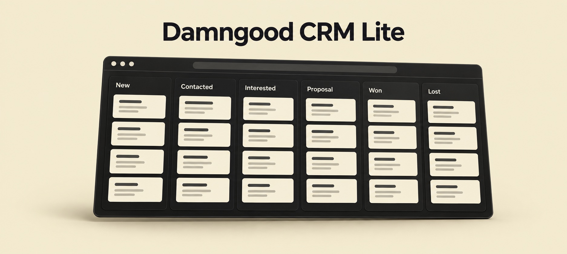 Damngood CRM Lite · product illustration